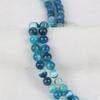 10mm Round Blue Agates Onyx Loose Beads Natural Stone Accessories Parts DIY Hand Made Women Girls for Jewelry Making Design