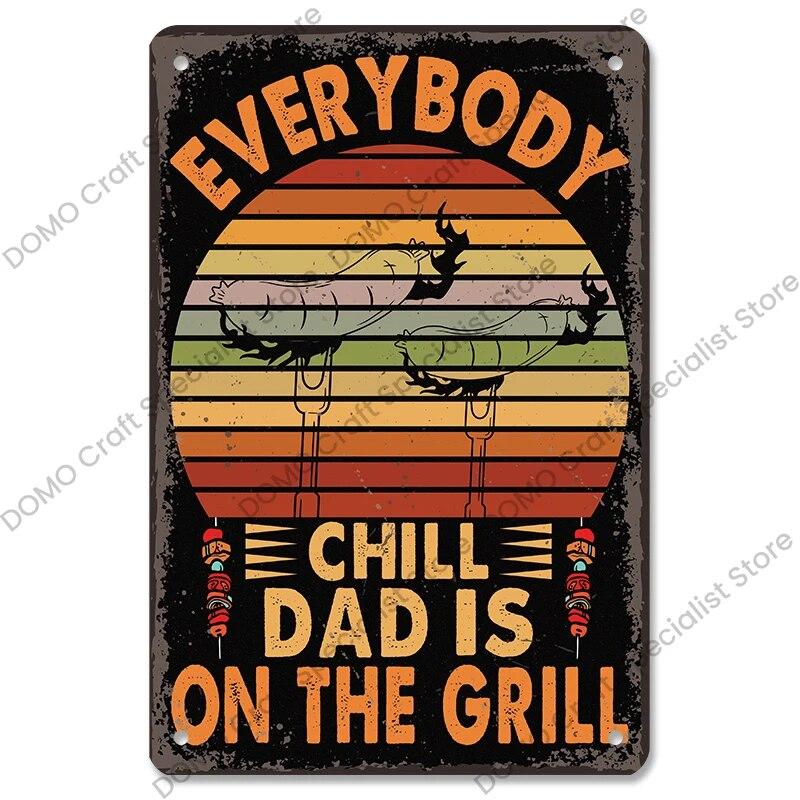 Винтажные таблички для барбекю, металлические оловянные таблички, гриль, мясо, стейк, колбаса, ретро металлическая пластина, настенный декор, вечерние барбекю, магазин, столовая