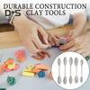 5/10Pcs Texture Tool Sets Durable Construction Ergonomic Handle Design DIY Oval Pattern Rollers Kit Modeling Sticks