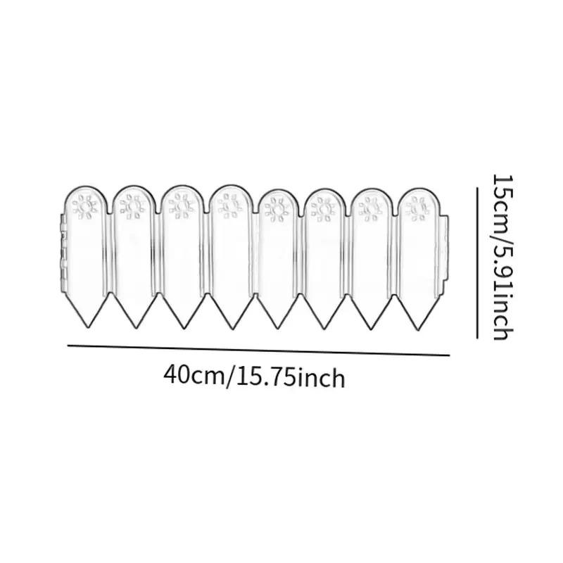 Легкое декоративное садовое ограждение-бордюр с колышком для клумбы, двора, газона, наружного бордюра
