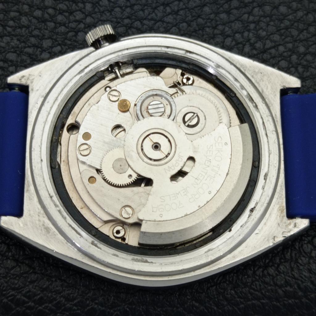ЯПОНИЯ ВИНТАЖ SEIKO 5 АВТОМАТИЧЕСКИЕ 7009A МУЖСКИЕ ЧАСЫ С СИНИМ ЦИФЕРБЛАТОМ a701514-5