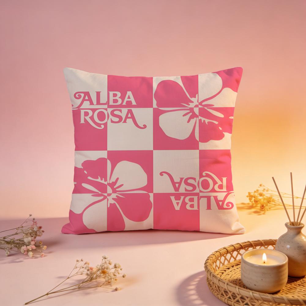 Popular AAlba Rosaead Cushion Cover Comfortable Durable Pillow Cover MultiScene for Home Office Car Sofa