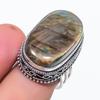 Labradorite Gemstone 925 Sterling Silver Jewelry Ring Size 8