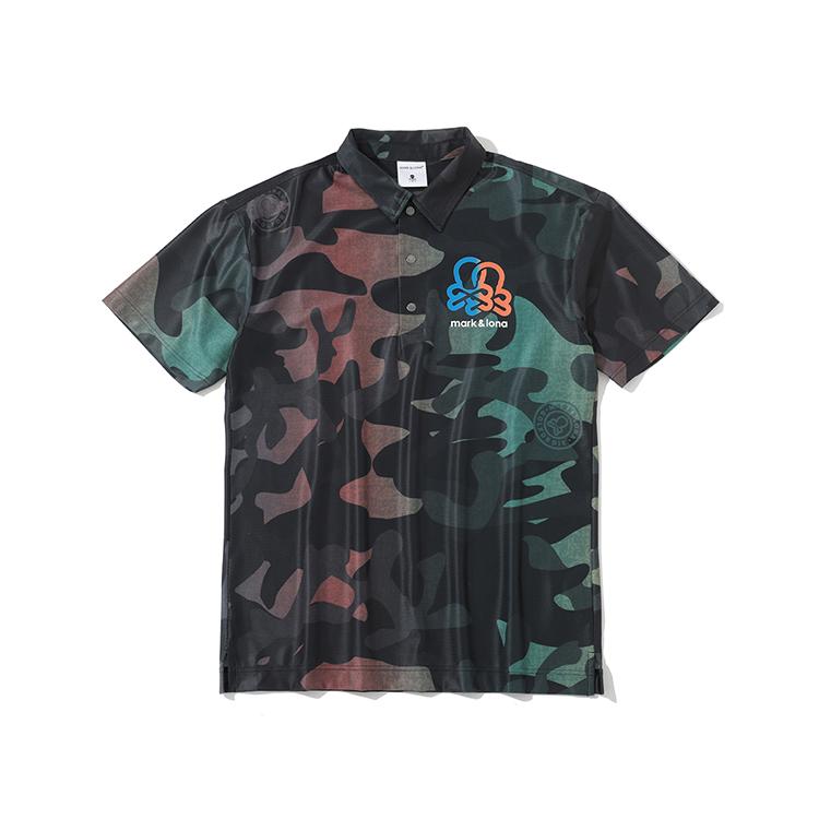 Makeuaenlona M Gn Camo Pattern Ss Polo Lr3Ix03M