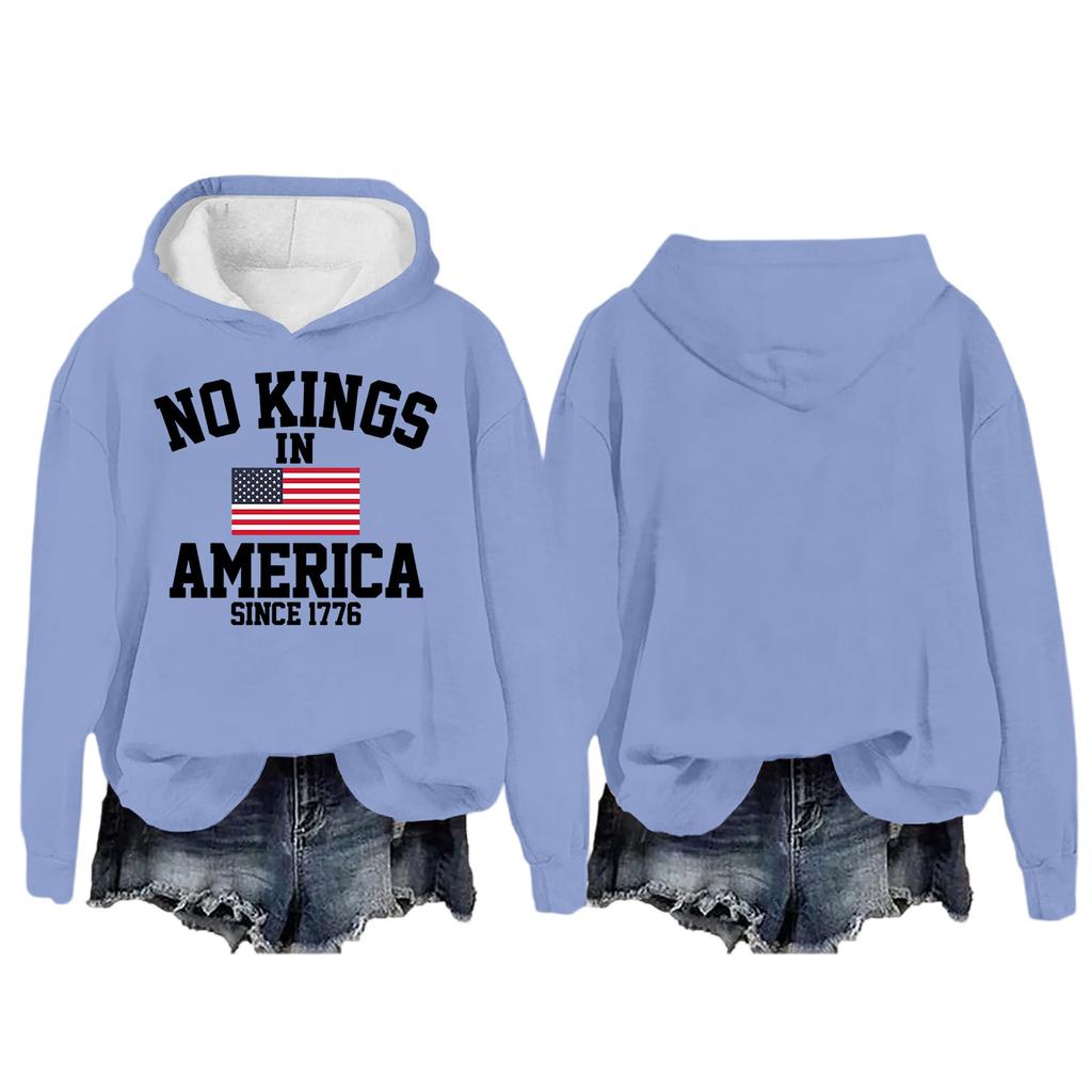 Женский пуловер с круглым вырезом, длинными рукавами и принтом, толстовка с капюшоном