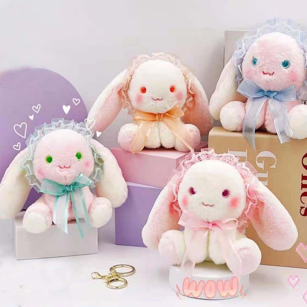 Японский брелок для ключей Кролики Плюшевая мода Лолита сумка кулон автомобильный ключ аксессуары мультяшный брелок