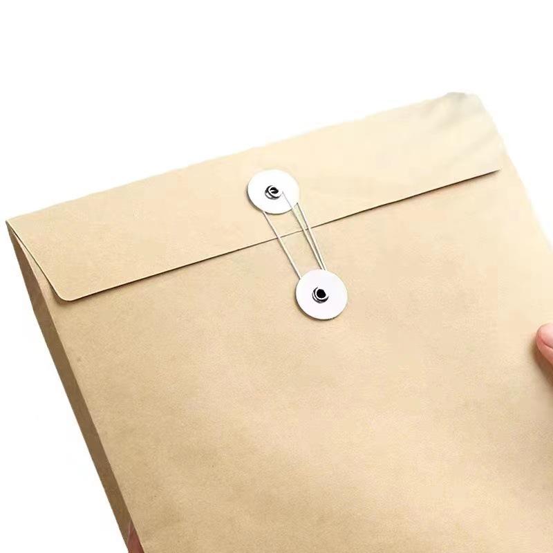 Custom Kraft Paper File Bags - Thick, Archive-Quality Storage for Office Documents