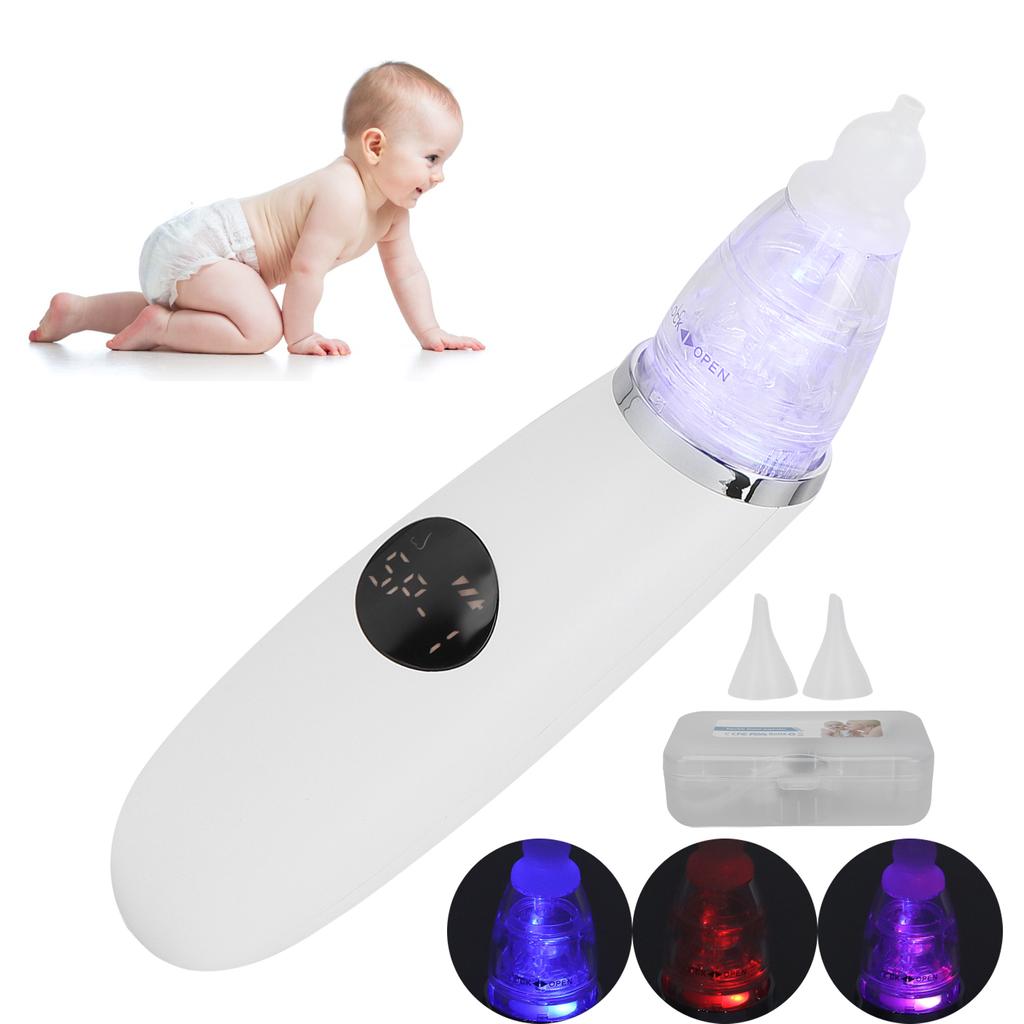 3 Gears Baby Nasal Aspirator LCD Screen Electric Nose Sucker Remover for Kids Toddlers