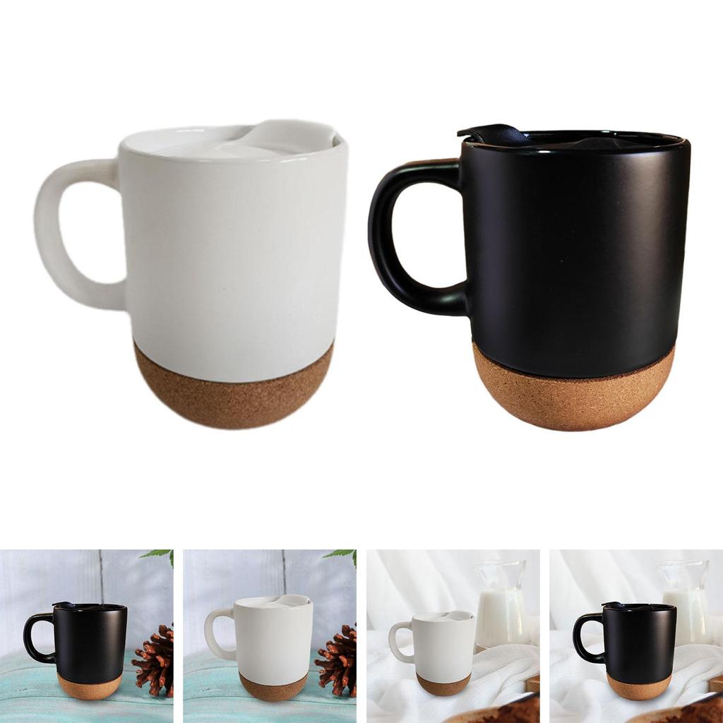 Coffee Mug Big Comfortable Handle Matte Xmas Present Ceramic Tea Cup for Men Husband