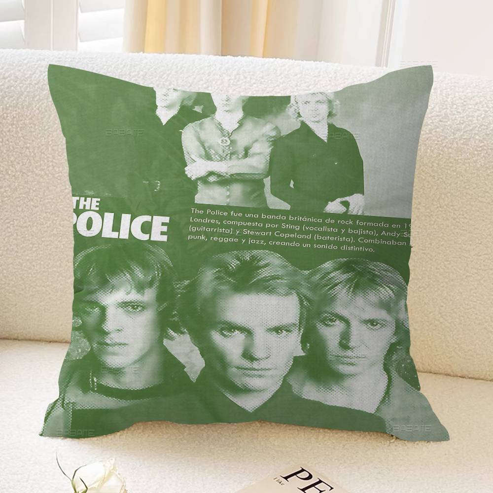 Rock Band The Ppolice Personalized Picture Text Home Decorative Pillows Household Gifts xcm