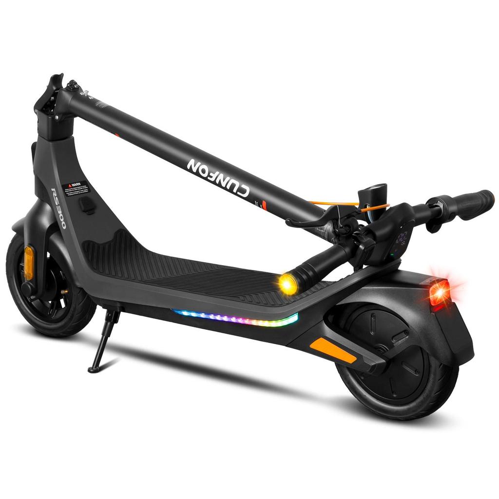 CUNFON RS300 Foldable Commuter Scooter with 36V 10.4AH Battery and APP Control