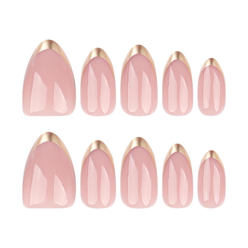 Стильные миндалевидные накладные ногти: Многоразовая, Съемная Мода для Европы и Америки