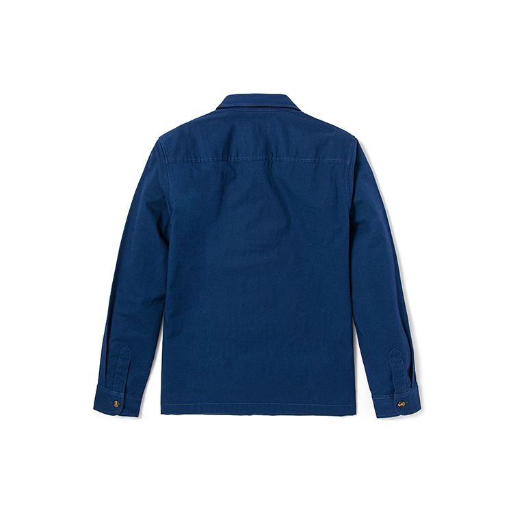 Timberland Повседневная дышащая однотонная рубашка с длинным рукавом и карманом Мужские рубашки Deep-Indigo A62E9-288