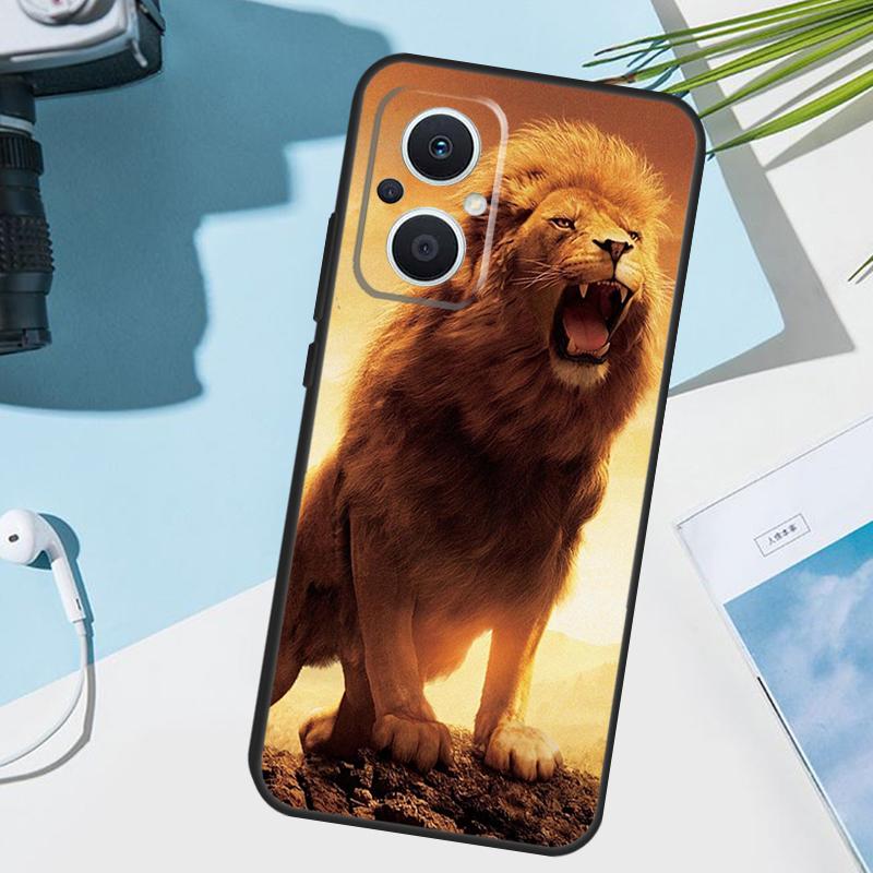 Чехол «Рычащий Лев» для OPPO Reno 12 F 13F 14F 11F 10 11 13 14 Pro 7 8 Lite OPPO Find X9 X5 X6 X8 Pro