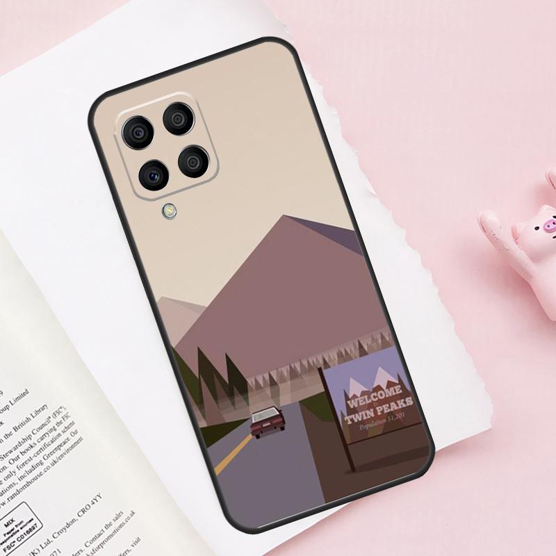 Добро пожаловать в Твин Пикс Чехол для Samsung Galaxy M16 M36 M56 M21 M20 M23 M31 M11 M54 M14 M34 M13 M52 M32 M12 M15 M55