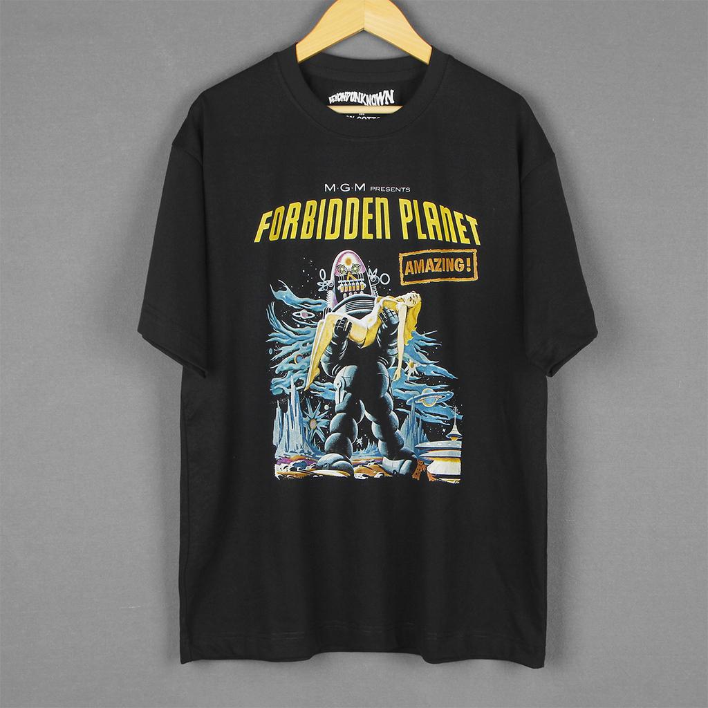 Forbidden Planet T-Shirt 50S Si-Fi Movie This Island Earth The Day the Earth Stood Men's Clothing Short Sleeves Shirt
