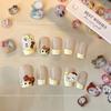 10 шт./пакет 3D Мультяшные Шармы для ногтей Hello Kitty Смешанная смола Котенок Китти с бантом Украшение для нейл-арта Кавайный Блестящий Kt Деталь для ногтей