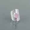 Pink Chalcedony Gemstone 925 Sterling Silver Handmade Jewelry Ring Gift For Mom RR-17-16
