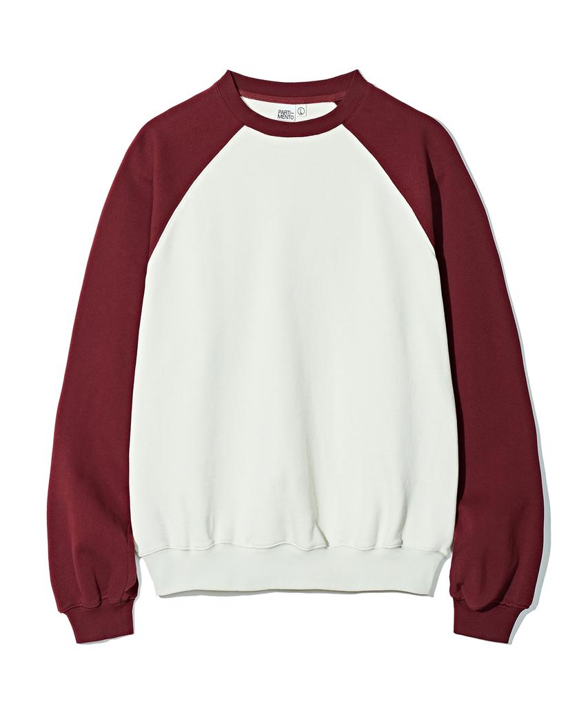 PARTIMENTO Raglan Sweatshirt Red