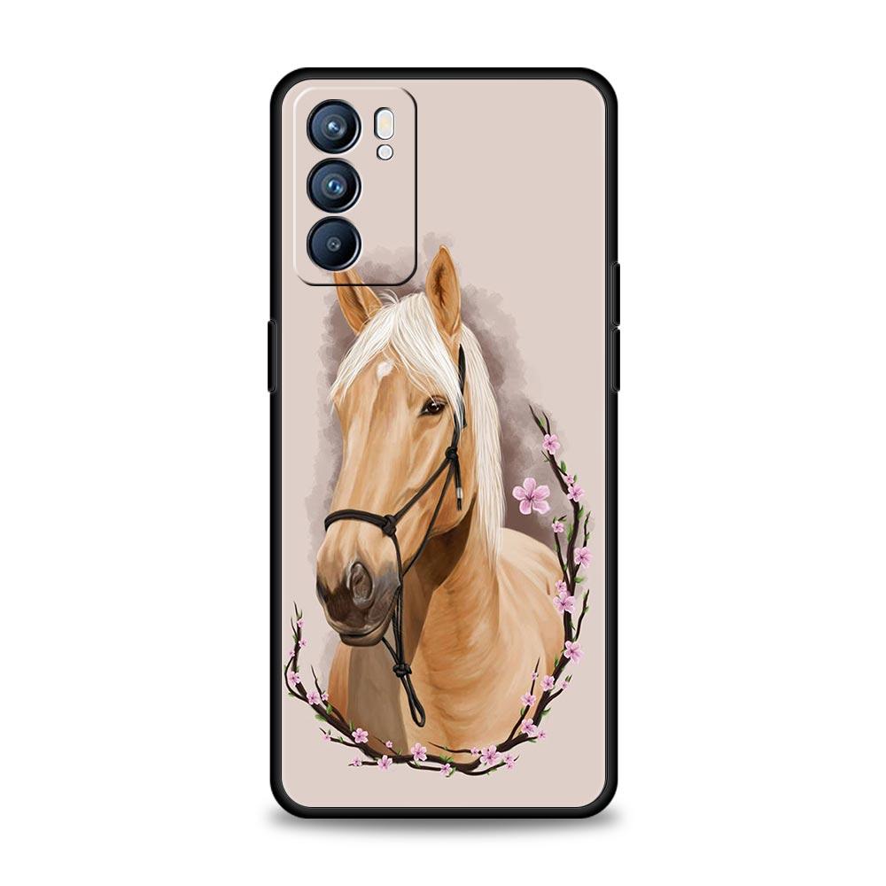 Frederik The Great Beauty Horse Phone Case For Oppo A54 A53 A52 A9 2020 A15 A95 A16 A76 A74 A12 Find X5 Reno6 Pro Plus 5G Cover