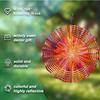 1 шт. Спиральная мандала - Металлический 2D спиннер-мандала с вращающимся на 360° крючком, Декор для сада и патио, Уличная ветряная скульптура