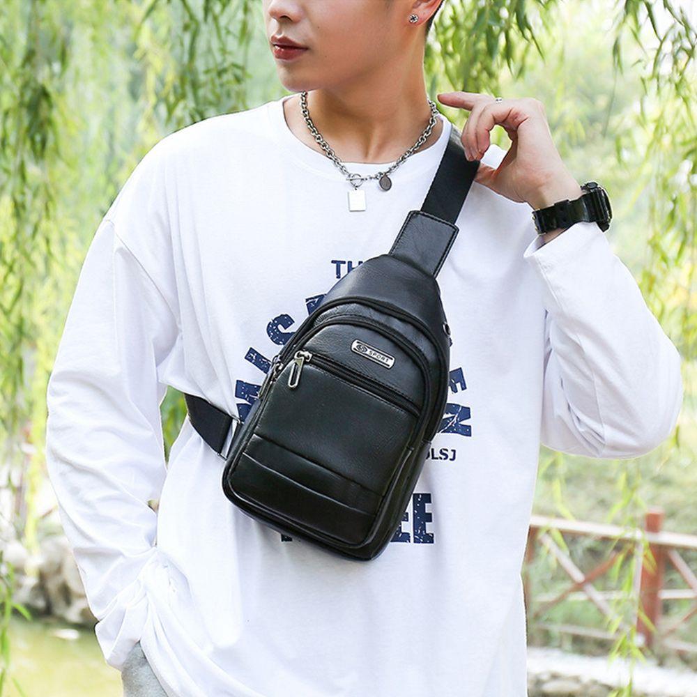 Модная дорожная кожаная сумка-мешок через плечо Boby, многоцелевая сумка-слинг на молнии