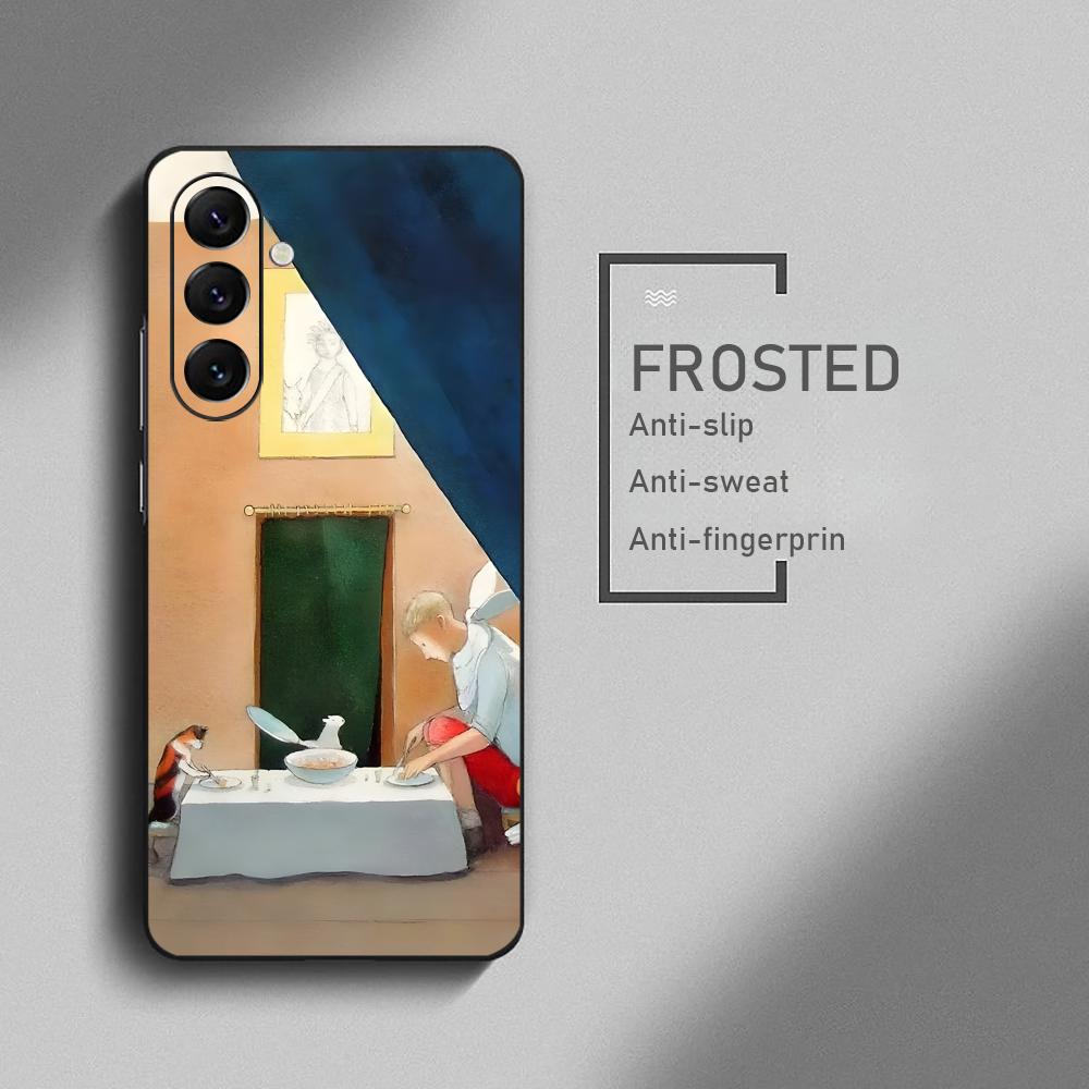 Lizbeth Zwerger Art Draw Phone Case For Samsung Galaxy S26 S25 S24 S23 S22 S21 Plus Ultra Note20 Soft Black