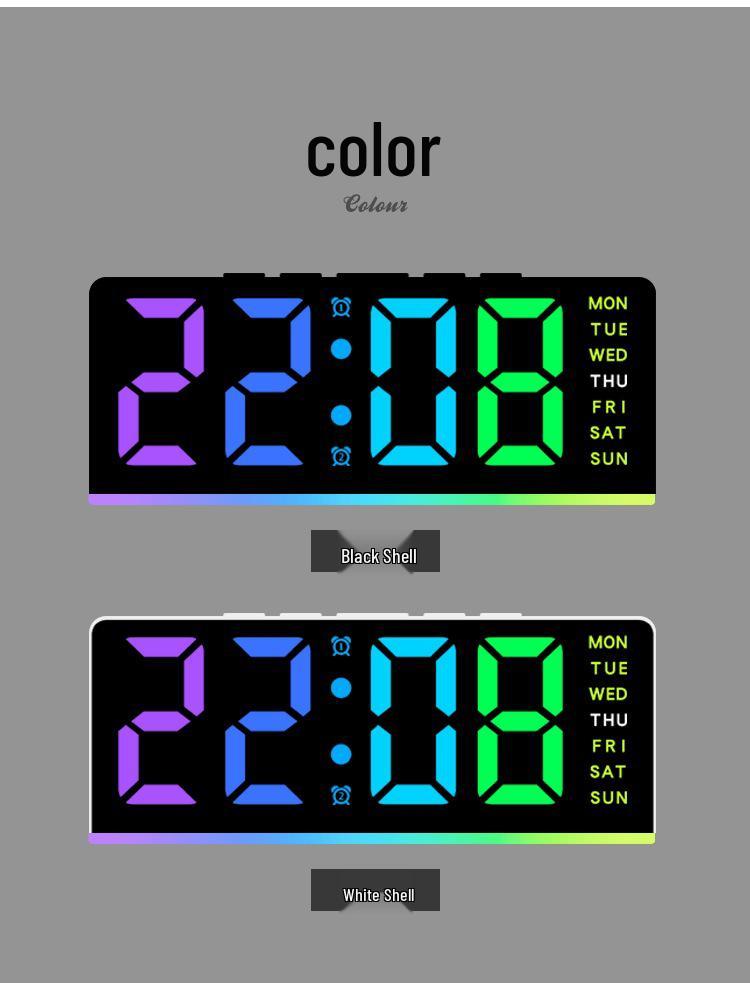 Многофункциональный RGB ночник-будильник - Модель GH0739R