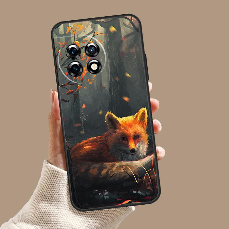 Милый лис Осенью Чехол Для OnePlus 10T 8T 9R 10R 12R OnePlus 12 11 9 10 Pro Nord 2 CE 3 Lite N10 N20 N30 Обложка