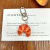 Car Keychains Food Series Pendant Toast Burger Keychain Funny Simulation Food Keychain  Gift