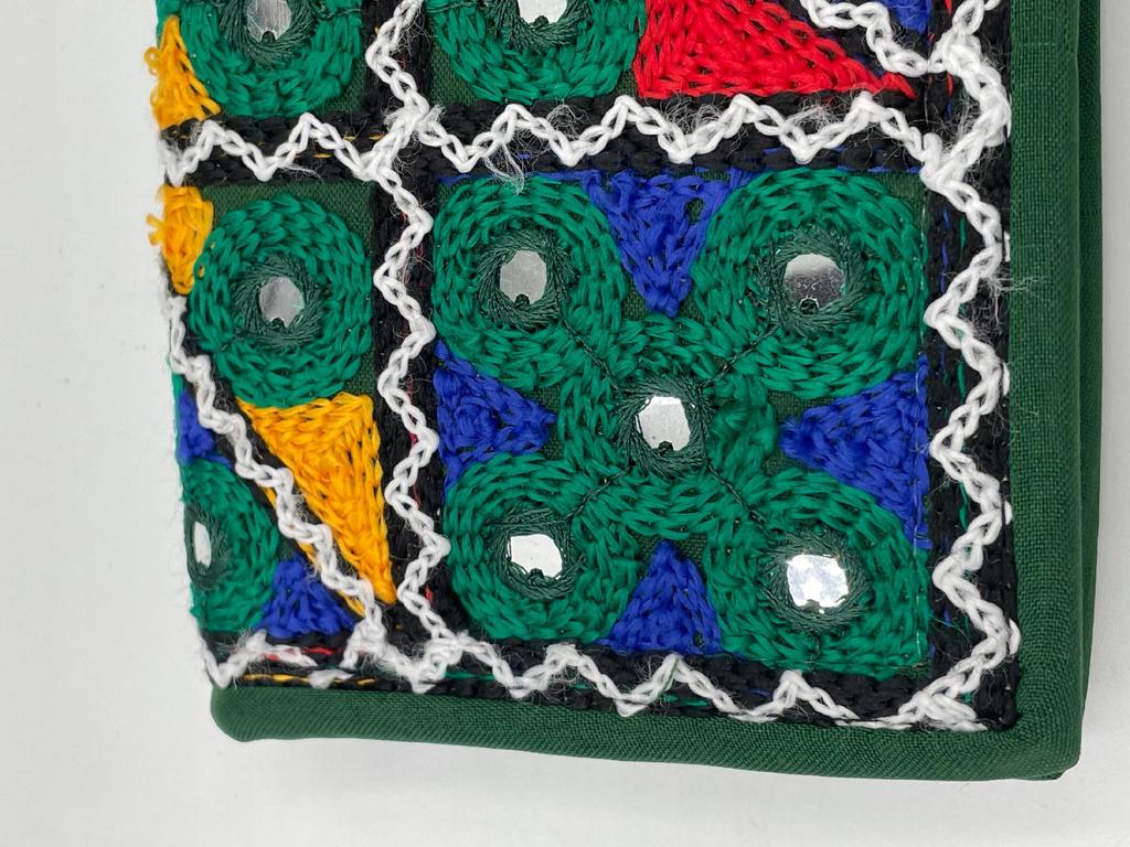 Novahaven clutch wallet green fair trade ethno boho