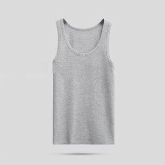 Мужская жилетка с круглым вырезом без рукавов, облегающая майка, однотонная быстросохнущая футболка для улицы