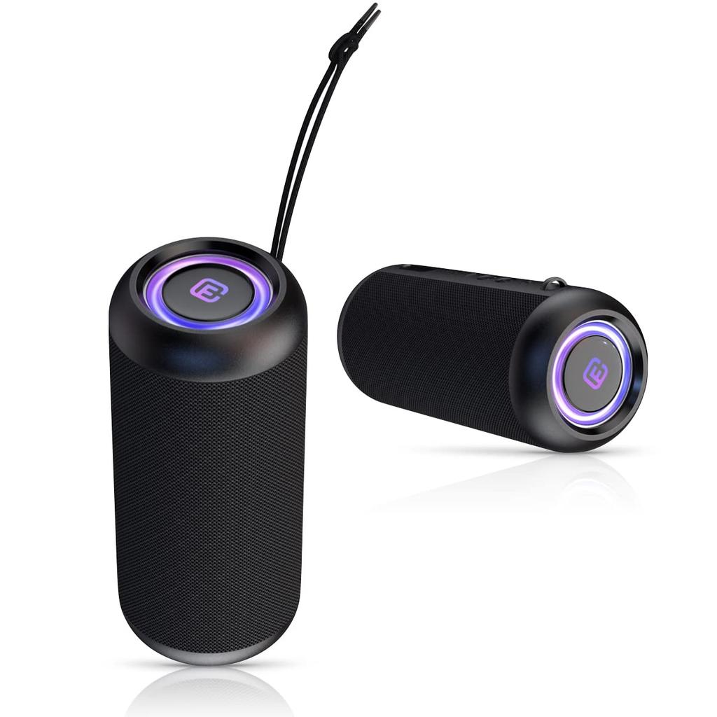 40s Bluetooth TWS Deep Loud Long SD Compatible with Multiple CW1L of Speakers, 2, 2, Waterproof, Compatible, Stereo, Bluetooth, Bass, Volume, LED,