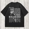Унисекс Футболка Metal Gear Solid, Хлопковая Футболка Metal Gear Solid 100% Мужские Футболки Топы, Футболка Big Boss