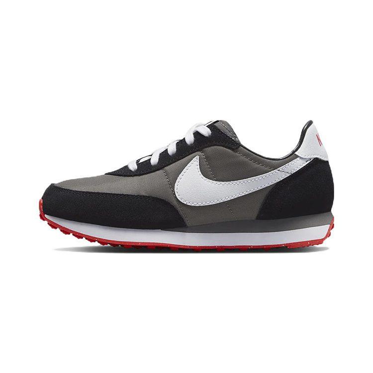 Nike Кроссовки Waffle Trainer 2 Устойчивые к истиранию Низкие Спортивные Повседневные Черно-белые Детские Возраст 3 7 Лет DC6478-005