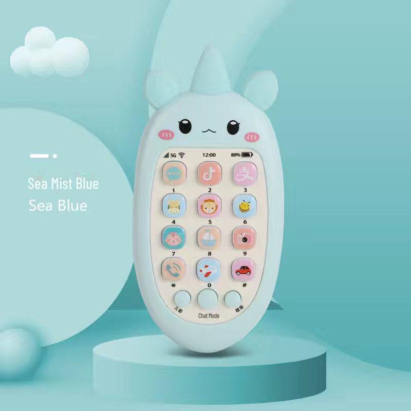 Перезаряжаемая развивающая музыкальная игрушка-телефон для девочек и мальчиков, жевательный дизайн, для возраста 0-3 года