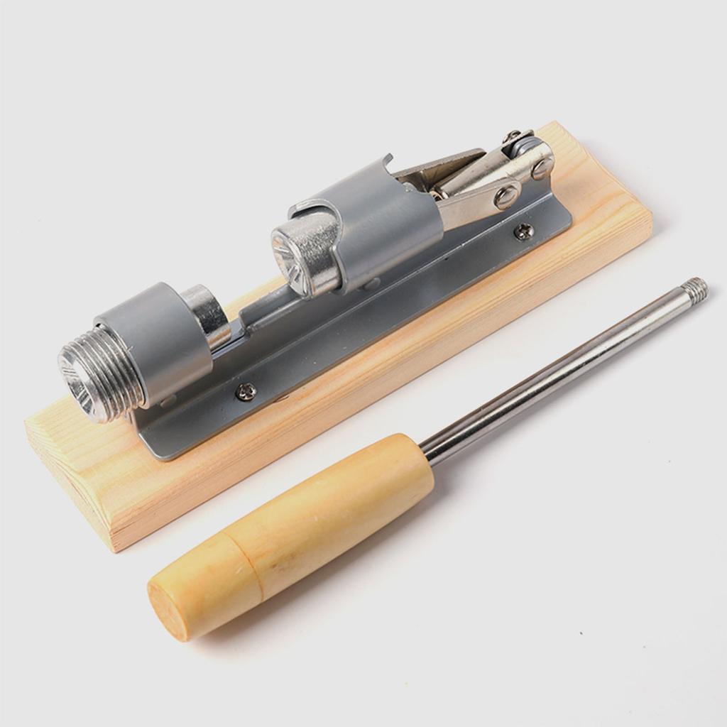 Механический орехокол для орехов пекан, регулируемая конструкция, дерево, нержавеющая сталь, открывалка для орехов