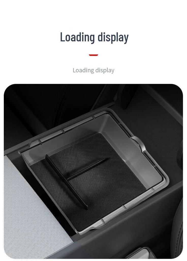 Прозрачный ящик для хранения подлокотника для Tesla Model Y/3 Шестиместной центральной консоли