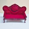 Mini Sofa Nostalgic No Burr Eco-friendly 0.05 Dollhouse Miniature Sofa for Girl