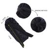 Women Long Oversized Elastic Satin Bonnet Sleeping Cap With Ribbon Breathable Sleeping Cap Turban Sleep Headwear Bandanas