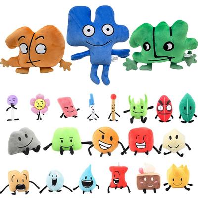 Игра Битва за Остров Мечты Плюшевая Кукла Игрушка Bfdi Мягкая Игрушка Номер Четыре Десять Четырнадцать Цветок Огненный Лиственный Капелька Тортик Кейки Подарок