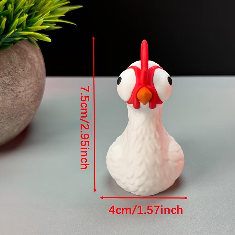 3D-печатная статуэтка курицы Фигурка цыпленка Скульптура животного Для дома/улицы Украшение для дома или автомобиля Идеальный подарок