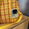 Plaid Print Schoolbag Women's Lightweight Backpack