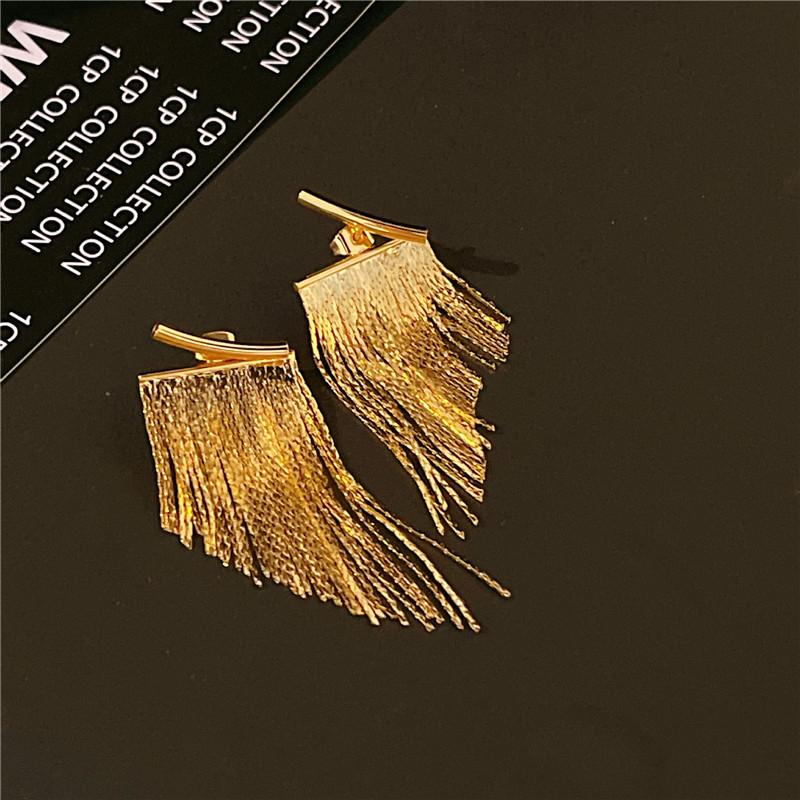 Панк-стиль блестящие хрустальные серьги женские преувеличенные длинные серьги с кисточками модные корейские серьги ювелирные изделия