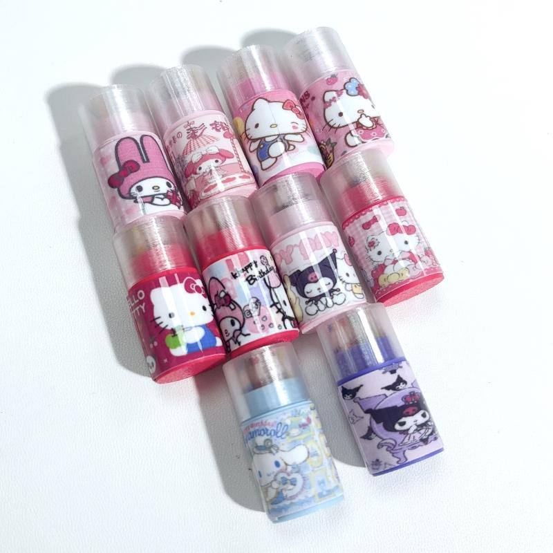 1 Набор Кукольный домик Sanrio Миниатюрный ведерко для цветных ручек Мини-карандаш Школьные принадлежности Модель Игрушка для игры в притворство Ребенок Аксессуар для кукольного домика