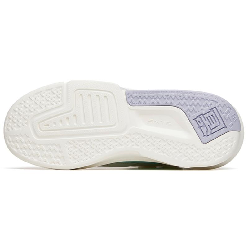 Anta Dominant 3.0 Нескользящие износостойкие низкие кеды для скейтбординга Женские бело-серые кроссовки 122218084-1