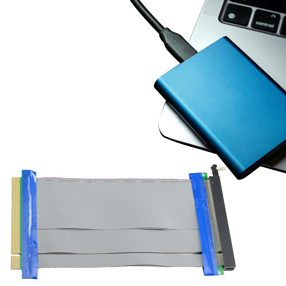 PCI Express 16X Riser Card Extender Flexible Extension Cable 15cm DIY Electronics for 1U 2U Small Case