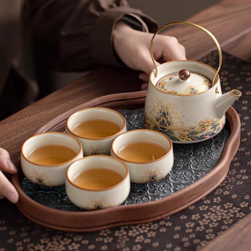 Jiumuqing Ru Kiln Ceramic Kung Fu Tea Set
