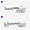 Garden Sofa Set 8 Pieces Black Poly Rattan