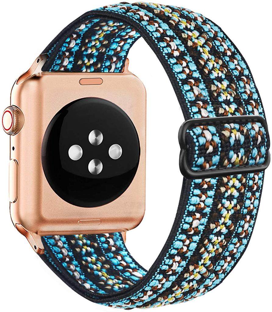 Эластичная петля Solo Loop, совместимая с ремешками Apple Watch 44 мм, 42 мм, 40 мм, 38 мм, регулируемый эластичный спортивный нейлоновый ремешок для серии iWatch